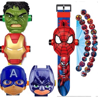 Reloj deportivo para niños capitán América/hombre araña/Bumblebee/Batman/Hulk/niños