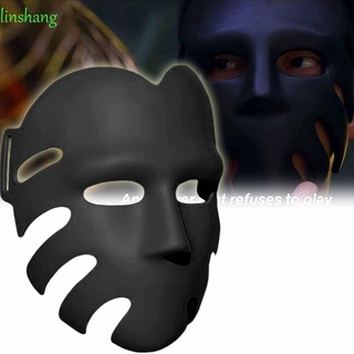 Lingshang Masquerade Squid juego De adherentes disfraz De Halloween Cosplay juego De protección Facial Squid juego Máscara/Multicolor