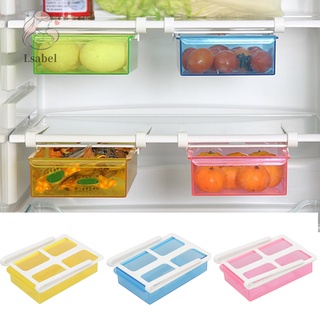 Slide Frigorífico Congelador Organizador Refrigerador Bandeja De Almacenamiento Con Tapa Estante Reutilizable Cajón Organización Cubiertos