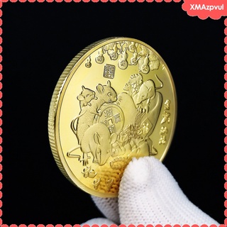 zodiac moneda conmemorativa 2020 rata año no-moneda monedas colección arte (8)