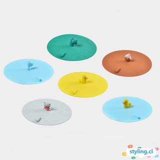 STYLING Cute Silicone Cover Bathroom Drain Stopper Sink Stop Plugs Wash Basin Protector Sink Plug Filter Kitchen Floor Drain Cover Bathtub Hair Catcher (1)