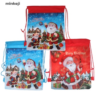 keji regalos de navidad bolsa de caramelo santa claus bolsa con cordón mochila regalos de navidad titular.