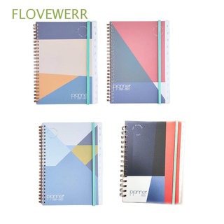 FLOVEWERR Portable Plan Book Office School Supplies Writing Pads Planner Notebook Daily A5 Day to Page 2022 Planner Agenda Stationery Schedule Notepad