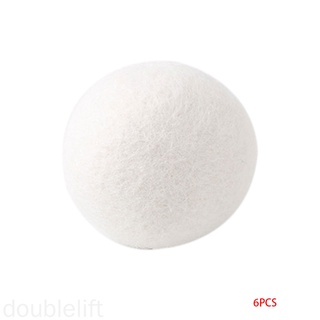 6 piezas bola de secado de ropa Natural suavizante reutilizable reducir las arrugas acortar el tiempo de secado bolas doublelift store