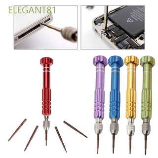 Elegant81 Kit De reparación/destornillador/reparación De lentes De precisión portátiles De aluminio Diy/Multicolorido