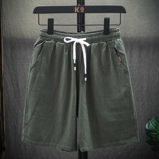 Nuevo pantalones cortos de algodón de los hombres de verano de cinco puntos pantalones de verano popular playa deportes pantalones de los hombres s pantalones cortos sueltos casual pantalones