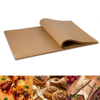 gievihrat - papel de pergamino precortado para hornear, sin blanquear, color marrón
