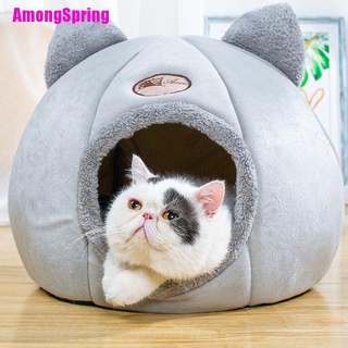 [AmongSpring] Comodidad para dormir profundo en cama de gato de invierno pequeña cesta pequeña perro casa mascotas tienda