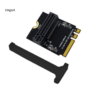 ringset M.2 NGFF NVMe Key A/E to Key M SSD Adapter Plate Converter with LED Indicator