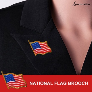 l 5 piezas mini broche de bandera nacional patriótica de hierro para coleccionista de insignias
