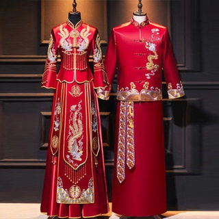 Verano delgado espectáculo ropa novia boda 2021 chino vestido de novia