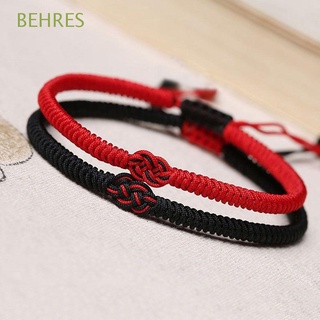 BEHRES Handmade Bangles Women Red Rope Bracelet Friendship Gifts For Lovers Tibetan Good Lucky Adjustable Simple Wrist Jewelry/Multicolor