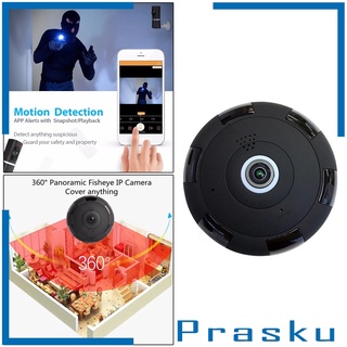 [Prasku] cámara IP inalámbrica panorámica compatible con tarjeta SD 1080P HD para Elder Baby enchufe de la ue