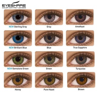 EYESHARE - 2 pzs/par lentes de contacto de Color serie 3 tonos para ojos/lentes de ojos/contactos de Color