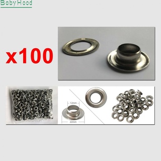 Bbhood~eyelet para fabricantes de letreros de servicio pesado auto Piercing plata con anillo 100x 12mm