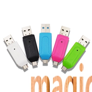 magichouset 2 In 1 USB OTG Adapter Universal Micro USB TF SD Card Reader magichouset