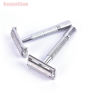 Banyanshaw - maquinilla de afeitar de acero de doble borde para afeitadora de seguridad, mango de cuchilla, espejo JUR (9)