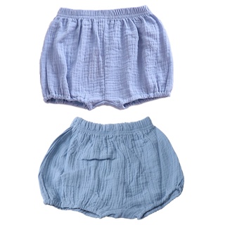 uni verano bebé niñas niño bloomer pantalones cortos bebé color sólido algodón suelto harén pantalones (3)