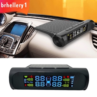 [BRHELLERY1] Sistema Universal de Monitor de presión de neumáticos de coche TPMS 4 sensores externos pantalla LCD