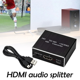 Extractor De Audio Conveniencia HDMI Compatible Divisor Convertidor Adaptador Para El Hogar TV