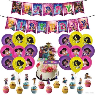 Nuevo Disney Encanto Tema Fiesta De Cumpleaños Decoración Cupcake Topper Globos De Látex Bandera Necesita Diseño De Escena