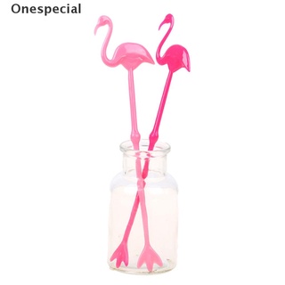 [onespecial] 6 unids/set flamingo plastic drink stir swizzle sticks drink cocktail bar agitador. (8)