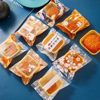 ETTIE Chocolate Packaging Bags Pastry Gift Warpping Supplies Sealing Bag Transparent Mid-autumn Festival DIY Cookies Cupcake Handmade Mooncake Container