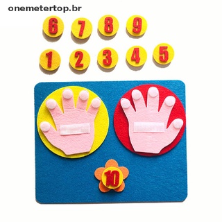Un Nametertop juguete De matt Montessori/ayuda con forma De mano Para jardín De niños (Br)