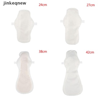 jncl 24/27/38/42 cm almohadillas de algodón reutilizables menstruales sanitarias forros de higiene jnn