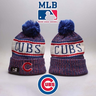 Mlb Chicago Cubs Gorro Unisex gorras de invierno sombreros mantener caliente de punto sombrero bordado Top deporte gorra
