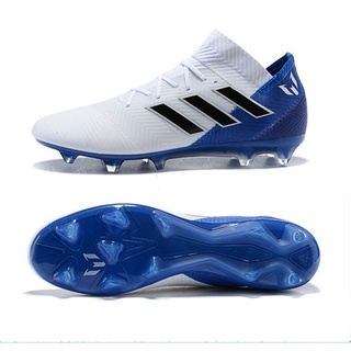 adidas nemeziz messi 18.1 fg copa del mundo de los hombres zapatos de fútbol blanco azul adidas zapatos de fútbol