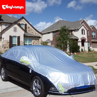 Cubiertas de coche impermeable a prueba de sol sombra reflectante tira de protección contra lluvia