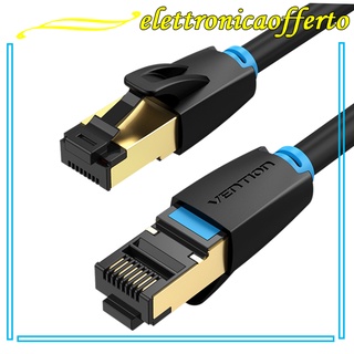 [Elettronic] Cable Ethernet 40Gbps 2000Mhz, Cat-8 28AWG Cable de juegos de alta velocidad, Cables de red de Cable de ordenador, enchufe de servicio pesado y