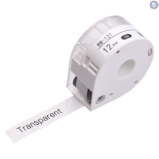MAKEID 1 rollo transparente adhesivo etiqueta de papel térmico impresora de papel impermeable nombre precio de código de barras etiqueta de almacenamiento etiqueta adhesiva cinta adhesiva para T7 portátil fabricante de etiquetas máquina