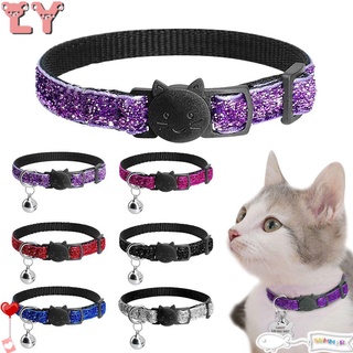 LY collares ajustables de gato trenzado Collar de perro suministros para mascotas hebilla de cachorro accesorios gato campana colgante/Multicolor