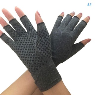 Br mujeres guantes De compresión Unisex Para hombre/guantes De mano con Dedos abiertos texturizados alivio del dolor/guantes sin Dedos Para Rheumatid osteartitis