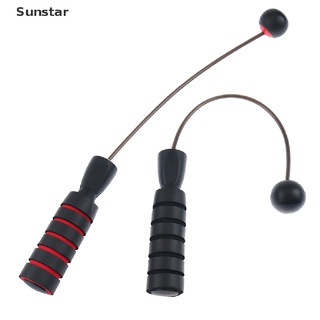 [Sunstar] Cuerda de cojinete inalámbrico de saltar Fitness alambre de acero ejercicio doméstico PVC saltar cuerdas