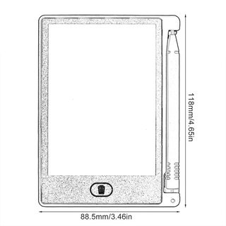 4.4 pulgadas Mini tableta de escritura Digital LCD dibujo bloc de notas escritura a mano tableta almohadilla (9)