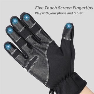 [elfi]guantes al aire libre a prueba de viento/guantes de lana de dedo completo/pantalla táctil de invierno