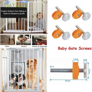 TATARIS Kit Screws/Bolts Doorways Bolts Accessories Gate Bolts Fence Screws With Locking Pet Safety Guardrail Baby Gate Baby Safe/Multicolor