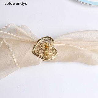 [frío] anillos para servilletas de corazón, hebillas de servilleta, para decoración de mesa de boda