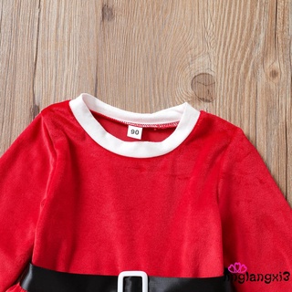 Anana-Vestido de manga larga para niños de estilo caliente para bebé niña de navidad+sombrero/decoración de cinturón/ropa mullida (8)
