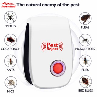 Repelente de insectos electrónico ultrasónico de plagas repelente de mosquitos/ratón de asesino/rojo