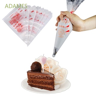 ADAMES 100pcs Pastry Bag Disposable Decorating Tool Nozzles Tips Fondant Icing Piping Cupcake Cake Practical Decorating/Multicolor