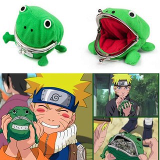 UBUY Frog Monedero Naruto Anime Verde Rana/Forma De Uzumaki Ví Ti Perempuann hình chú ^ Ch đáng yêu đa năng Keretan L 1 (1)