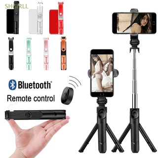 SHGIRLL Hot Selfie Stick Monopod Teléfono Titular Bluetooth Telescópico Portátil Nuevo Trípode Soporte Mini Extensible 4 En 1 Inalámbrico/Multicolor