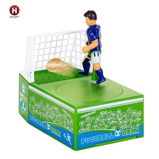 gift cartoon football savings pot electric piggy bank Soccer Player Goal Kicking Coin Bank Football Piggy Bank Money Box