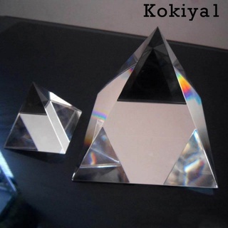 [caliente] Prisma Artificial de 50 mm K9 pirámide de cristal decoración del hogar adorno ciencia