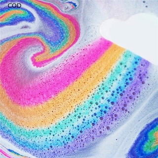 [cod] arco iris nube bomba de baño sal exfoliante hidratante burbuja baño bomba caliente