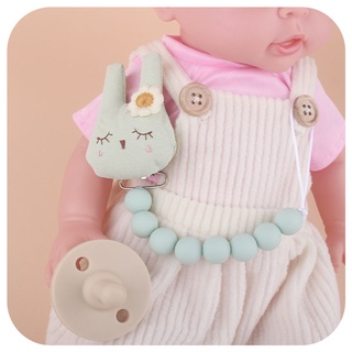 MUT Non-toxic Baby Pacifier Clip Cute Rabbit Shaped Christmas Shower Gift for Girls (6)